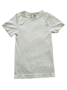 SKIMS Soft Smoothing Seamless TShirt Top Shirt Marble White XSmall NWT